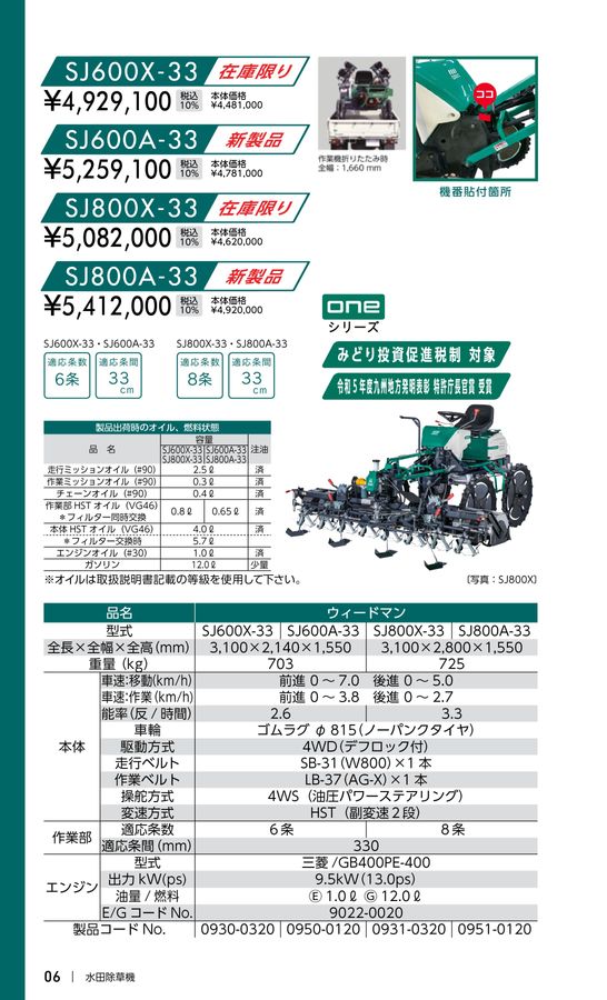 OREC 2024 価格表