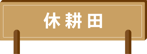 休耕田ブース